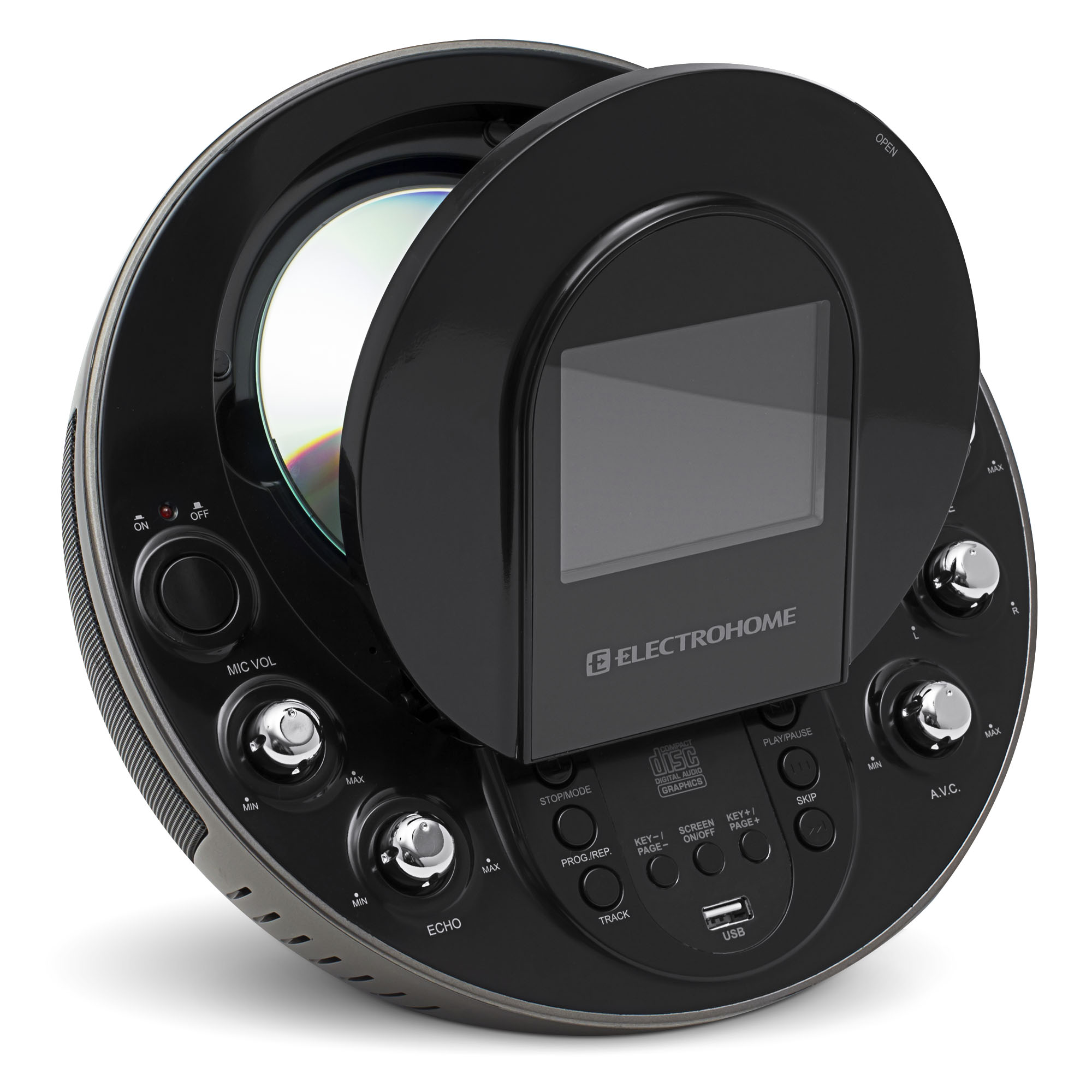 Electrohome Karaoke Machine Portable Speaker System CD+G/MP3+G Player